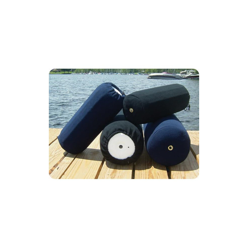 Taylor Made Products 9032 Fleece Boat Fender Cover for Center Rope Tube Style Fenders (10"""" x 26""""  Black)
