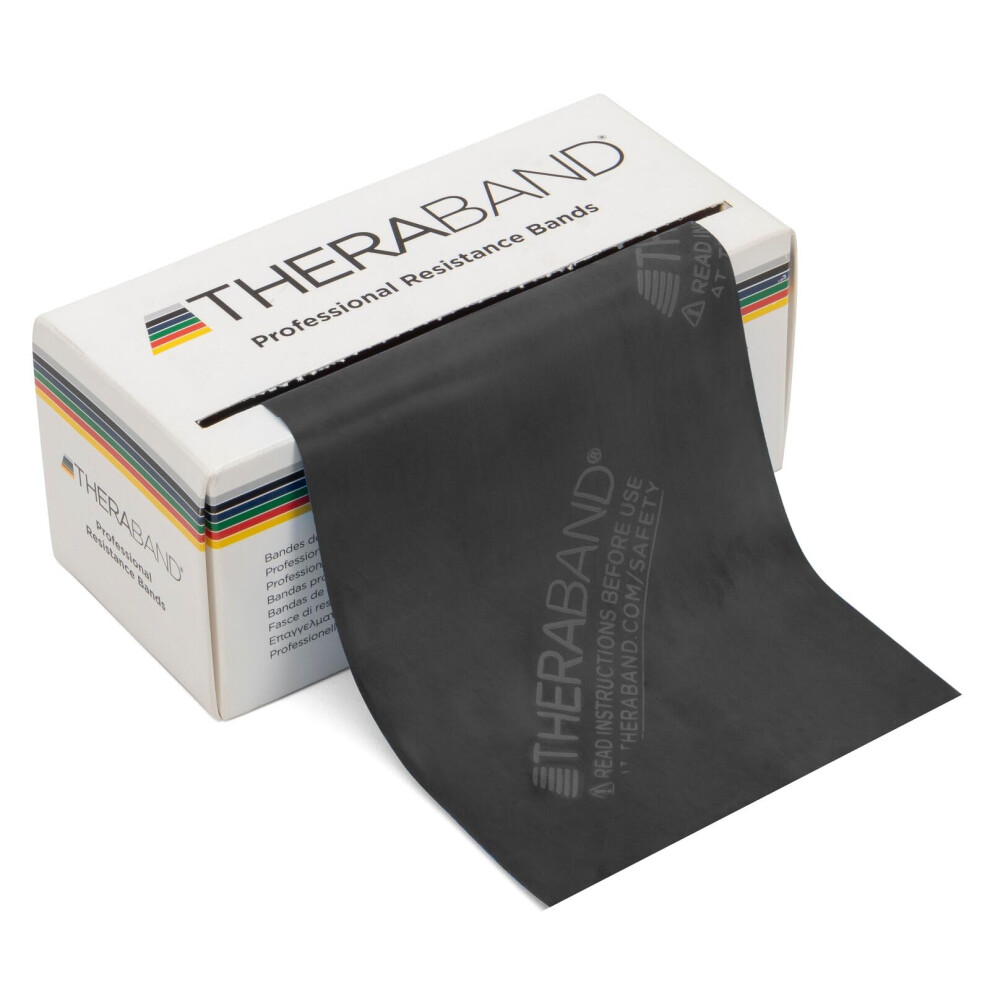 THERABAND Resistance Bands  6 Yard Roll Professional Latex Elastic Band For Upper & Lower Body  Core Exercise  Physical Therapy  Pilates  Home Workout