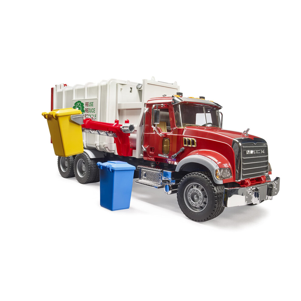 Bruder 02811 Mack Granite Camion poubelle     chargement lat   ral