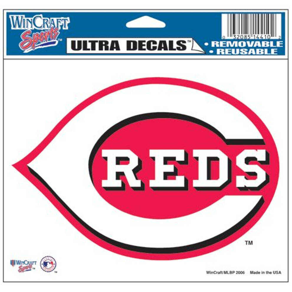 Cincinnati Reds Decal 5X6 Ultra Color 032085144102