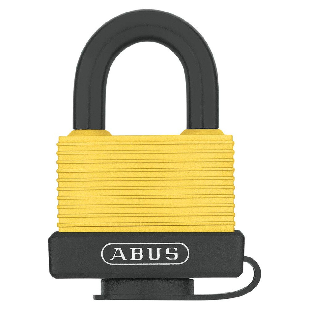 ABUS Yellow 70/45 KD Weather Solid Brass Body Stainless Steel Shackle Keyed Different Padlock