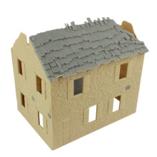 BMC WW2 Bombed French Farm House - Plastic Army Men Leges?t tilbeh?r