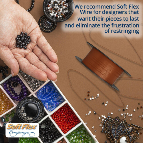 Soft Flex 21 Strand Beading Wire - Fin 0,14 Diameter - 30 Fod Design Wire 2