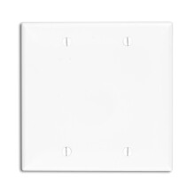 Leviton 80725-W Placa de Parede Branca 2-Gang Sem Dispositivo, Montada em Caixa