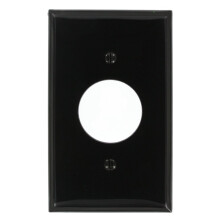 Leviton 80704-E Placa de Parede Receptáculo 1-Gang 1.406-Polegadas, Preto