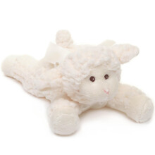 Bearington Collection Baa Corderito de Peluche con Sonajero, 8 pulgadas - Juguete para Bebé