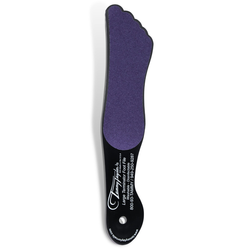 Tammy Taylor Terminator Foot File And Callus Remover - In-Shower Wet/Dry Heel Scrubber, 100-Grit (B000vuwt0i) Purple