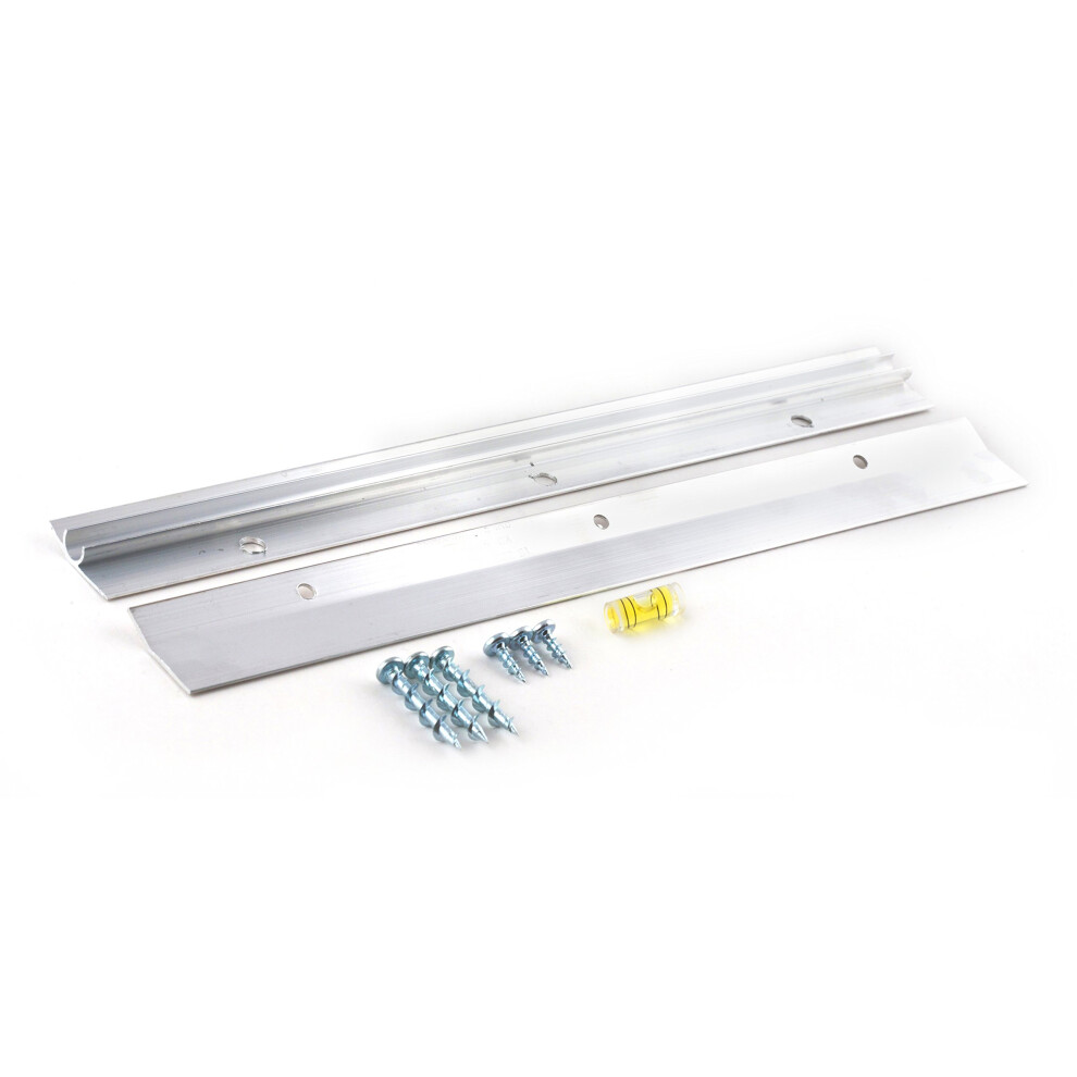 Hangman Heavy-Duty Mirror And Picture Hanger With Walldog Anchorless Screws - Aluminum: Hml-12D 681391206136