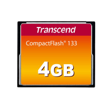 Transcend 4 GB 133X CompactFlash-hukommelseskort TS4GCF133