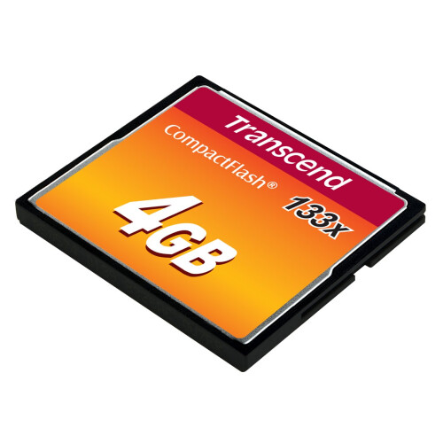Transcend 4 GB 133X CompactFlash-hukommelseskort TS4GCF133 2