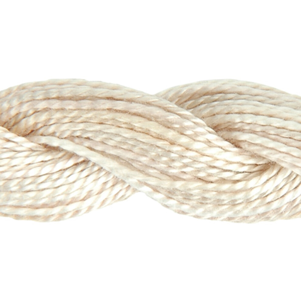 Dmc 415 5-4150 Color Variations Pearl Cotton Thread Size 5 27-Yard Desert Sand White