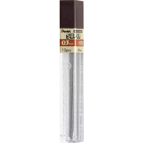 Pentel Pentel Super Hi-Polymer-stift 0,3 mm HB (300-HB)
