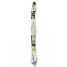 DMC 117-3072 Mouline Stranded Bavlna estipramenn vyvac nit Svetle bobr ed 8,7 yardu