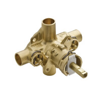 Moen Rough-In Messing Posi-Temp trykbalancering Cycling 4-Port badekar og bruseventil med stop 1/2-tommer CC 2570