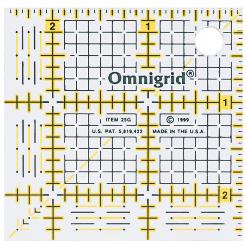 Omnigrid Inch Grid Lineal 2- """" X 2- Original version