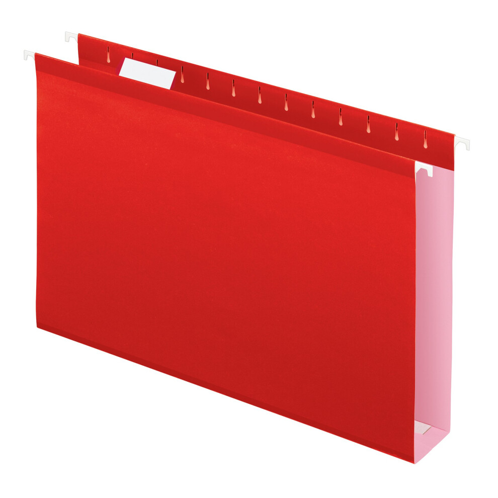 Photos - File Folder / Lever Arch File Pendaflex Extra Capacity Reinforced Hanging File Folders 2"""" Legal Size Red 1/5 Cut 25/BX  04153X2 ???????(4153x2 RED)