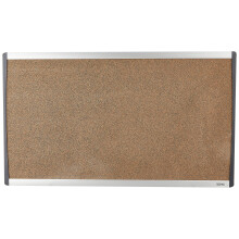 Quartet Bulletin Board 24"" x 14"" kurkbord Cubicle Arc aluminium frame (ARCB2414)