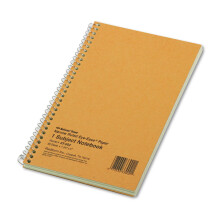 National Single-Subject Wirebound Notebooks  Narrow Rule  Brown Paperboard Cover  (80) 7.75 x 5 Sheets