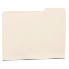 Universal 12123 Aktenordner, 1/3 Schnitt, dritte Position, einlagig, obere Lasche, Letter Manila (Box mit 100 St   ck)