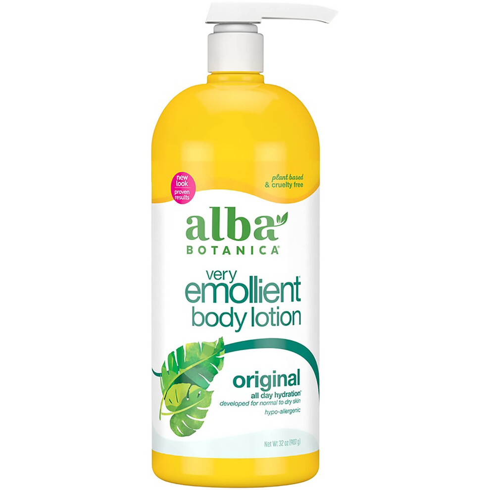 Alba Botanica Very Emollient Body Lotion Original 32 Oz