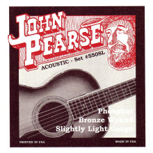 John Pearse Acoustic Guitar Strings Phosphor Bronze Lidt lys