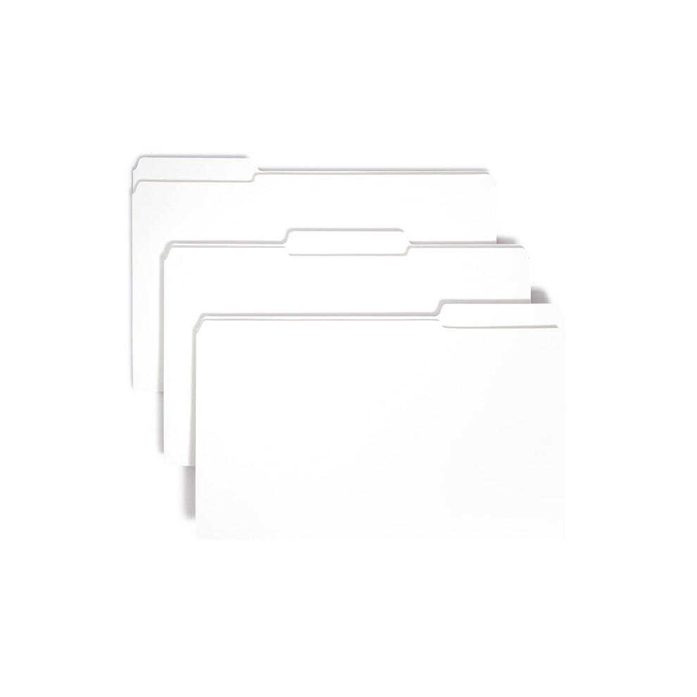 Photos - File Folder / Lever Arch File Smead File Folder Reinforced 1/3-Cut Tab Legal Size White 100 per Box  17834 (17834)