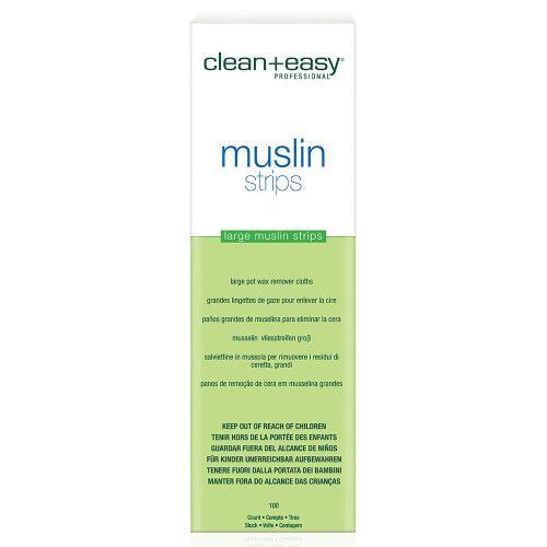 Clean + Easy Muslin Vaxstrips Stora Ben 100 Stycken