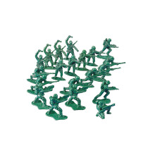 Classic Green Army Men Toys - Bulk set of 100 Soldiers Variety of Poses and Free Standing Base