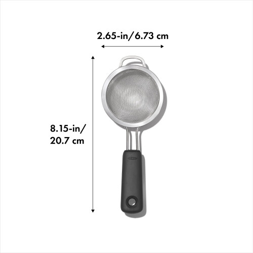 OXO OXO Good Grips 3-Inch Mini Strainer  Multicolor  Black 1