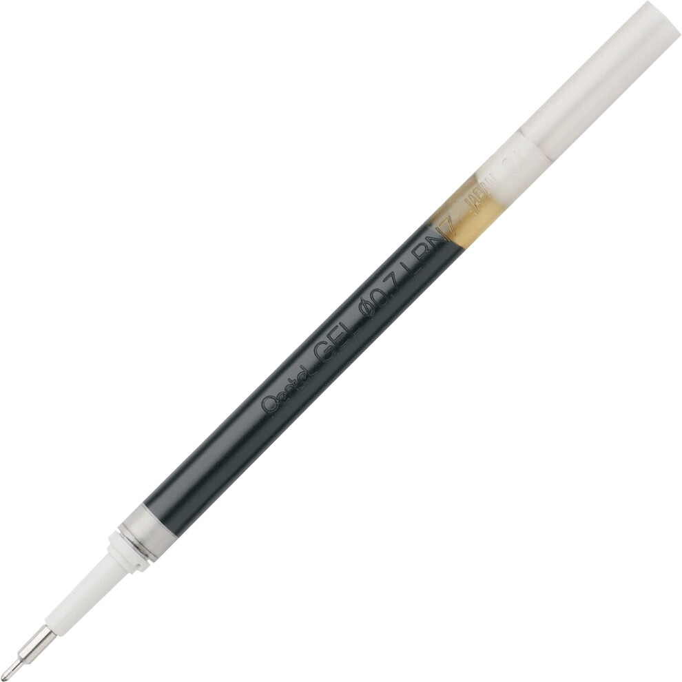 Pentel EnerGel Retractable Liquid Gel Pen Refills  Needle Point  0.7 mm  Black Ink