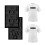 S.E.i de 2 polegadas de camiseta de ferro de 2 polegadas bloqueia o rebanho de letra transfer   ncias de calor preto 1