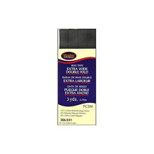 Wrights Products 117-206-031 Extra Bred Dubbelvik Bias Tape, 3 yd., Svart