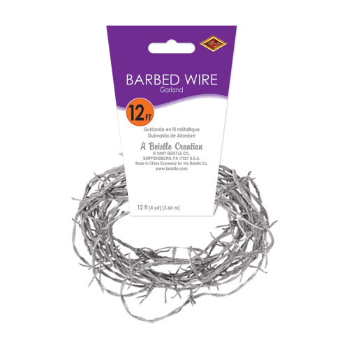 Silver Barbed Wire Garland 2