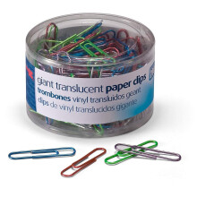 Officemate International Corp. 97212 Lpinkyvt paperiliittimet Vinyyli Giant 200/PK BE/PE/GN/RD/SR