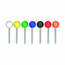 Advantus Medium Head Map Tacks 3/8-Inch Shank 3/16-Inch Head Doos van 250 Kleuren kunnen vari  ren (MTA250)