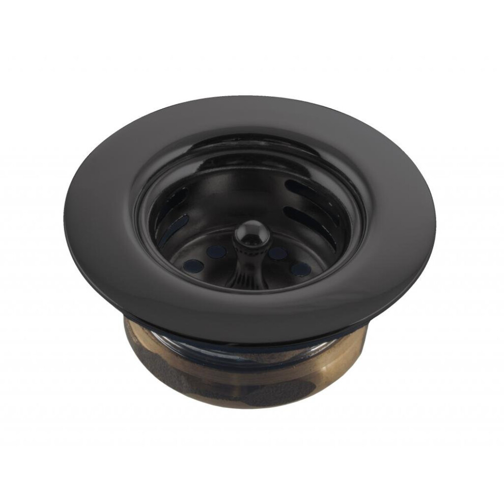 Westbrass Midget Duo Post Style Bar Sink Strainer Matte Black D220-62 747028220545