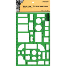 Pickett House Furnishing Template 1/4in = 1'