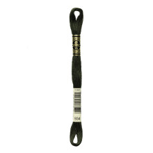 Hilo de algod   n para bordar DMC 117-934, 6 hebras, color negro y verde aguacate, 8,7 yardas