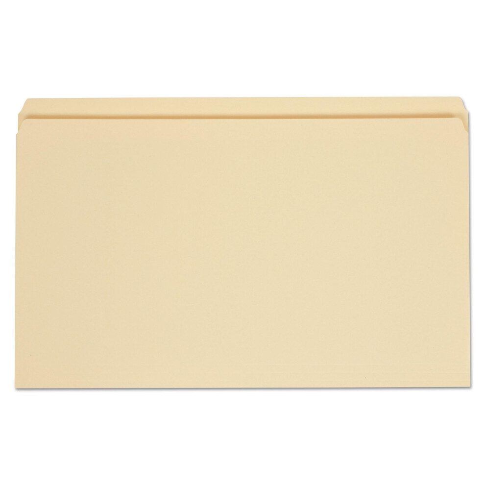 Universal 15110 File Folders Straight Cut One-Ply Top Tab Legal Manila 100/Box