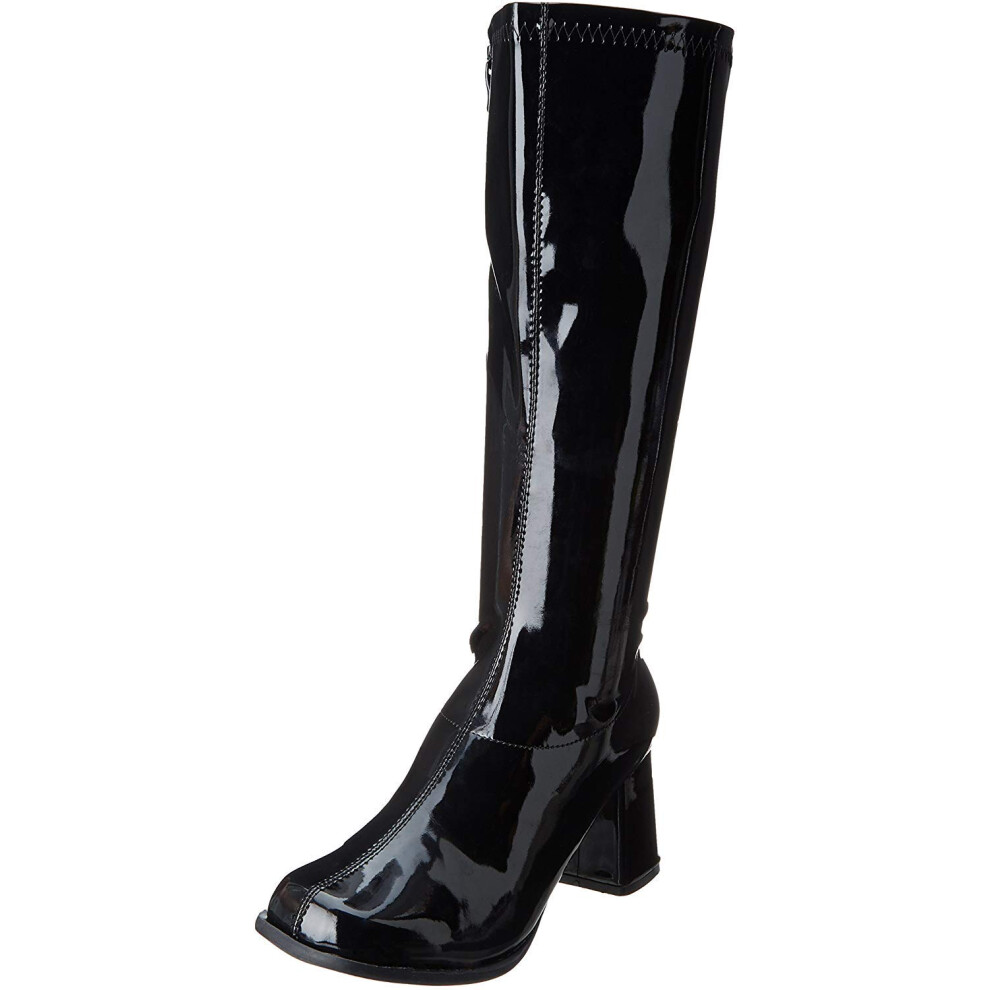 Bottes hautes Ellie Shoes pour femmes, noires et mates, pointure 7