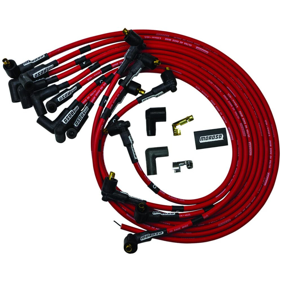 Moroso Wire Set Ultra 40 Perf Sbc 73685 Red 084663736858