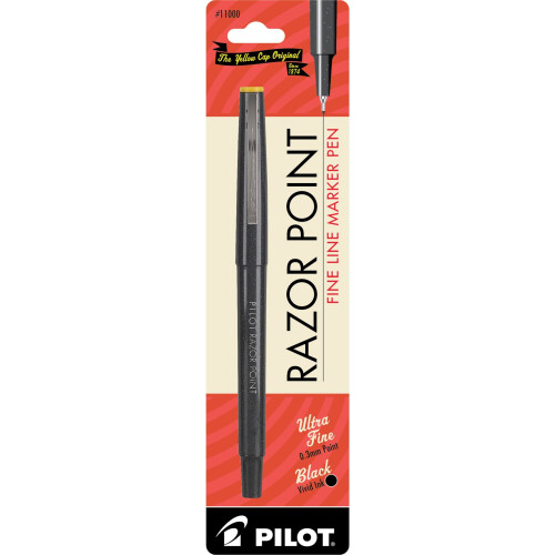 Pilot SLS ARTS PIL11000 Μαρκαδόρος Razor Point Ex.Fine Μαύρος 10τμχ