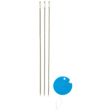 Handy Hands Pack of 3 (Y9) Yarn Tatting Needles Gray