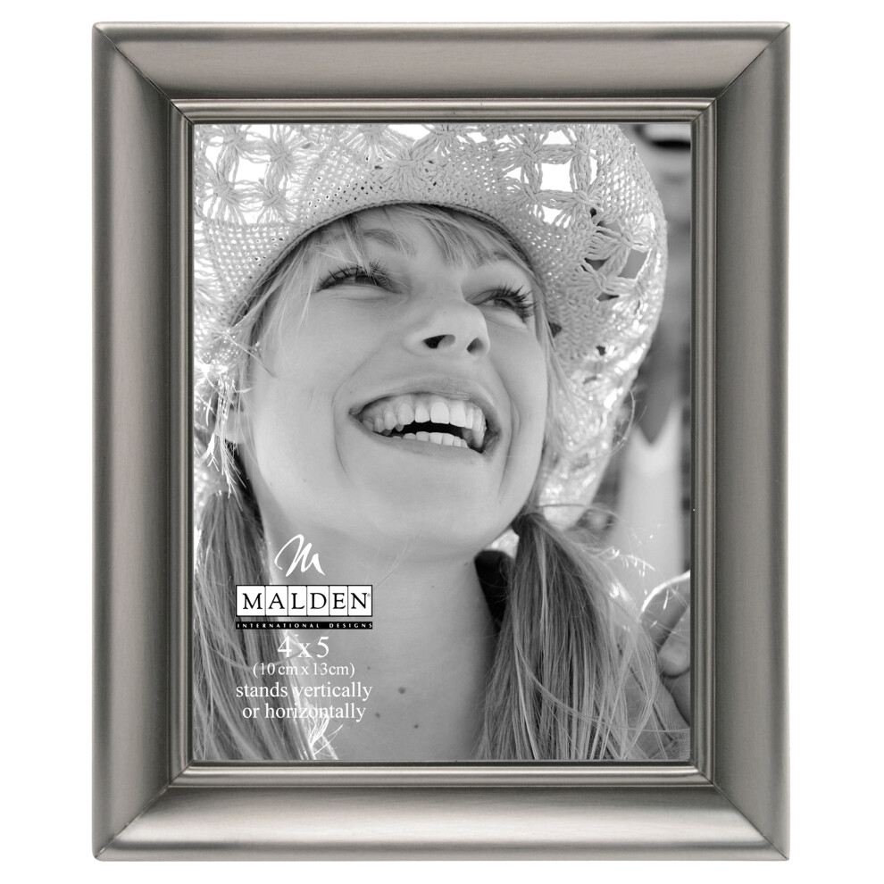Malden Silver International Designs Concourse Pewter Metal Picture Frame 4X5 - 192-45