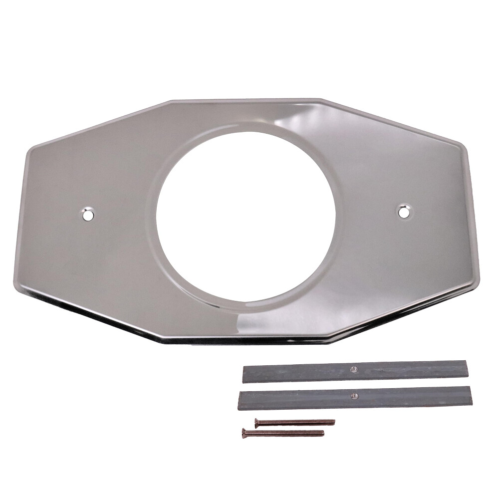 Westbrass D502-26 One-Hole Remodel Plate For Moen And Delta Polished Chrome 673604317968