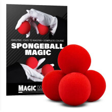 Zaubertrick Schwämme - Rote Edition - 4 Ball Set mit Online-Kurs