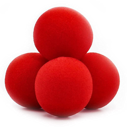 Bolas de Esponja para Magia - Edición Roja - Set de 4 Bolas con Curso Online Completo 1