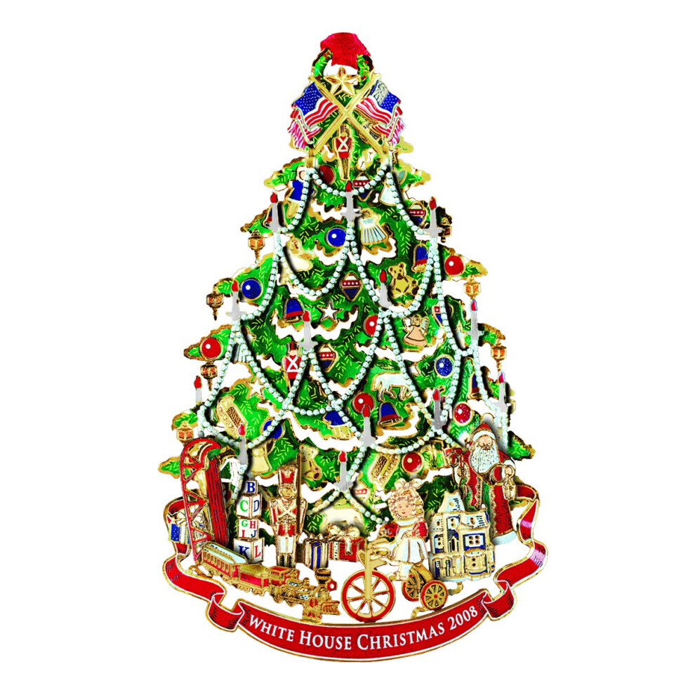 2008 Wei Es Haus Weihnachtsschmuck Ein Viktorianischer Weihnachtsbaum-image