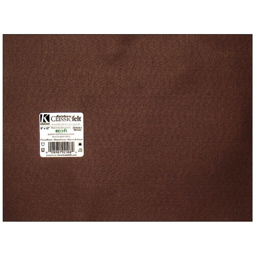 Kunin Rainbow Classic Feltro 9""""X12""""-Marrone cacao
