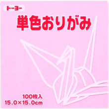 Toyo Origami-paperi Yksiv  rinen - Vaaleanpunainen - 15 cm 100 arkkia